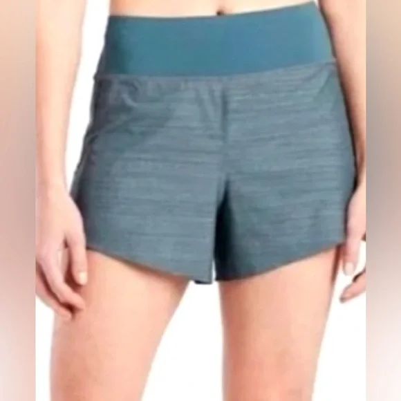 New Women’s Athlete Run With It Shorts 3.5 Inch Size 2XL XXL Space Dye Blue Grey - Picture 2 of 6